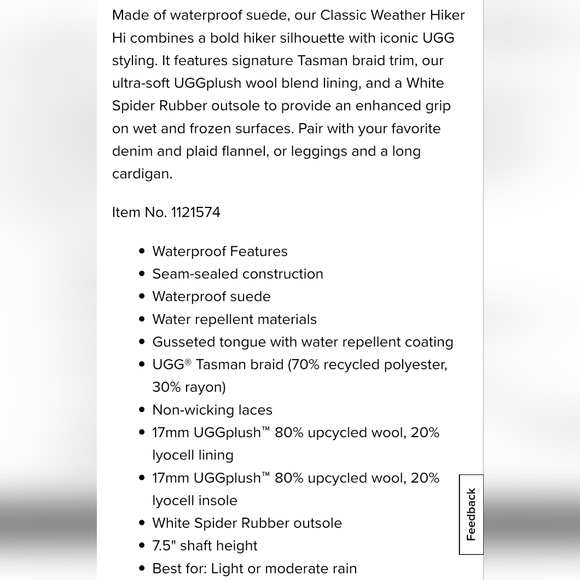 NIB (new in box) Women's UGG Hiker Boots - Picture 8 of 8